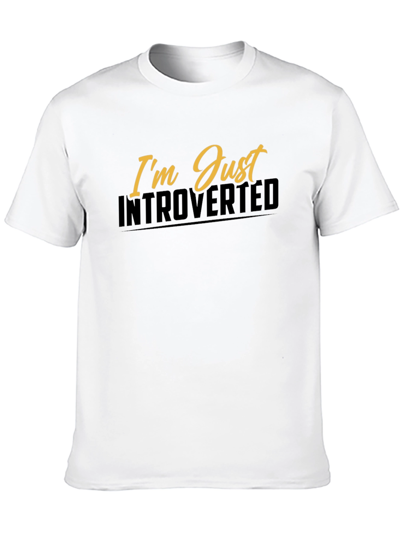 Introverted Graphic Tee - Black Short Sleeve Shirt