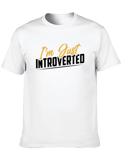 Introverted Graphic Tee - Black Short Sleeve Shirt