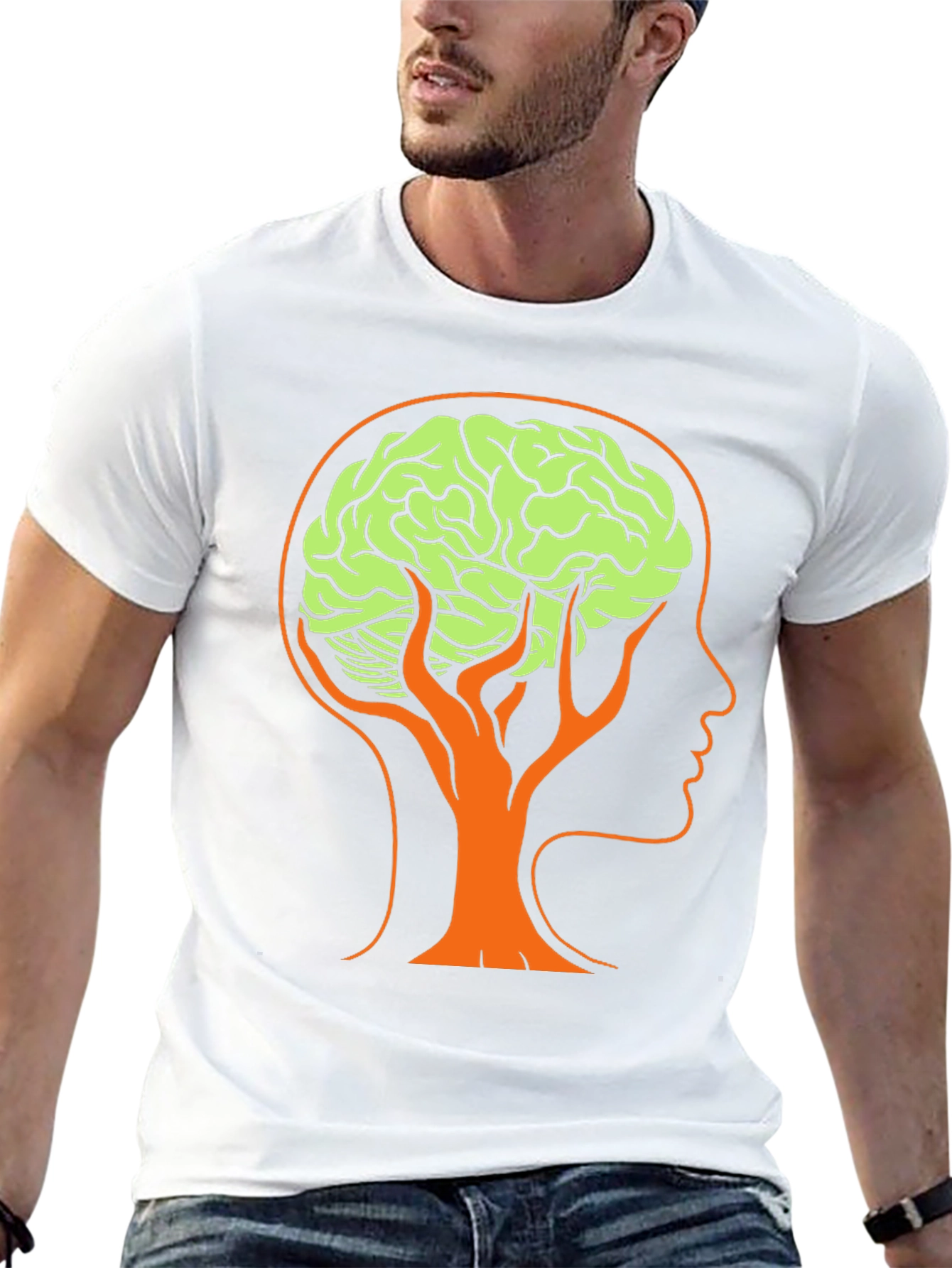 Brain Tree Graphic Tee - Unique Design!
