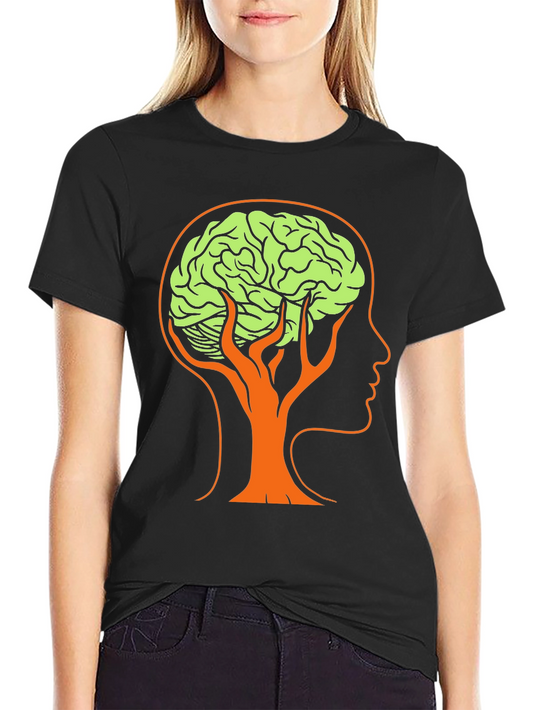 Brain Tree Graphic Tee - Unique Design!