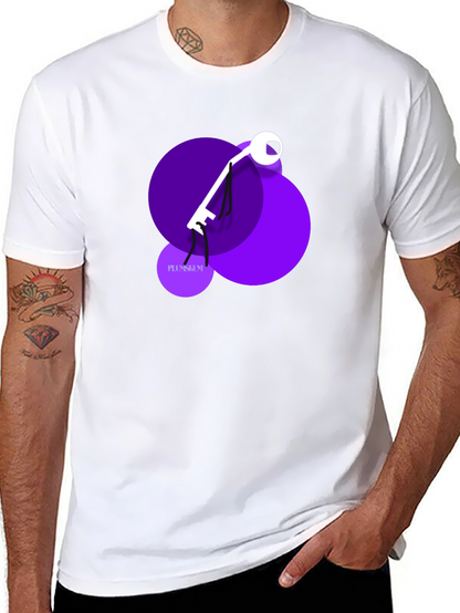 Abstract Key Graphic T-Shirt