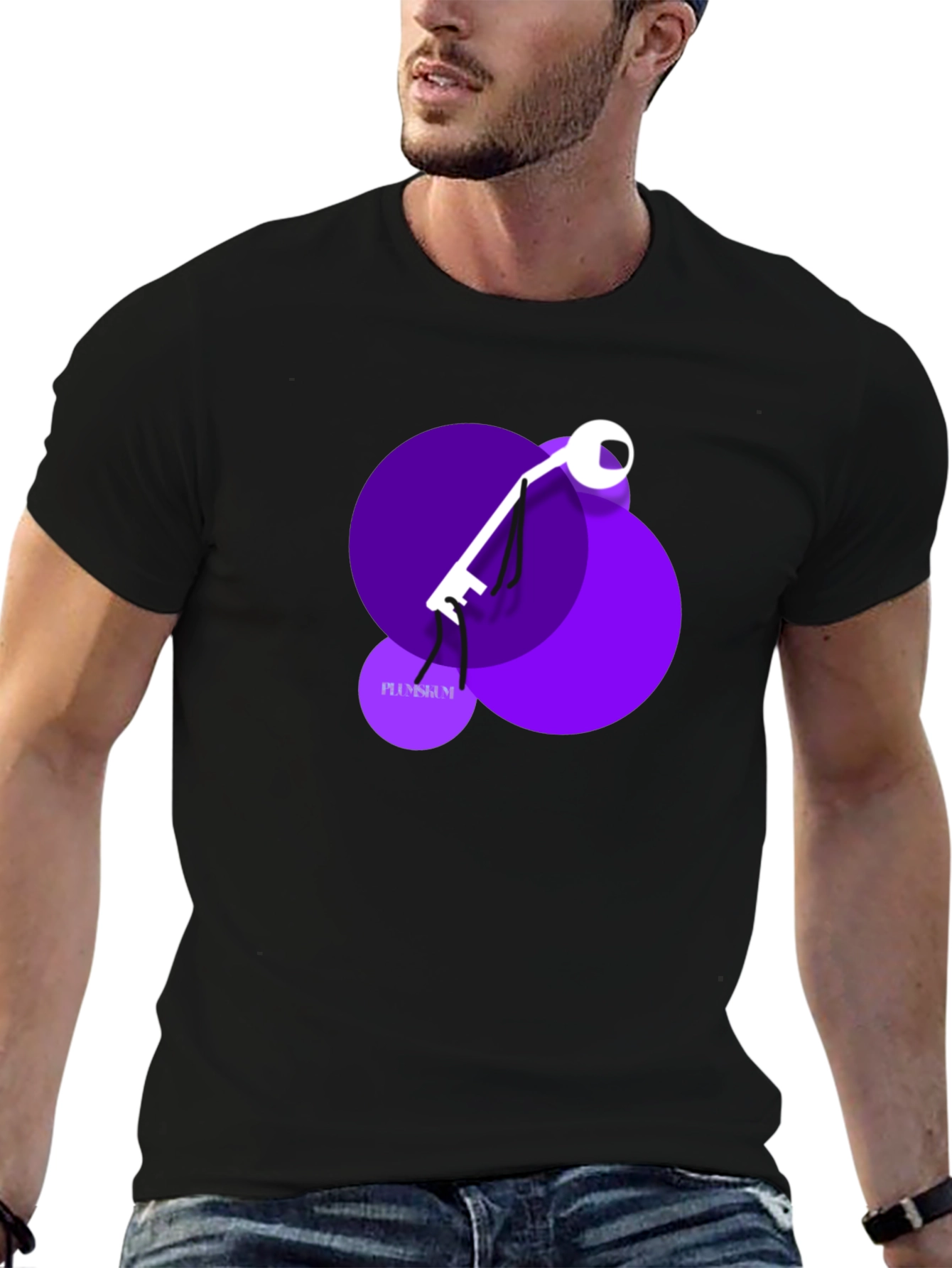 Abstract Key Graphic T-Shirt