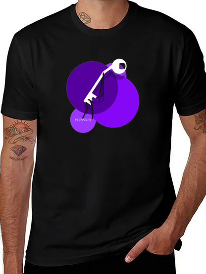 Abstract Key Graphic T-Shirt