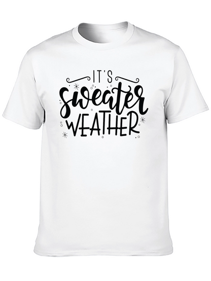 Its Sweater Weather Black Graphic Tee