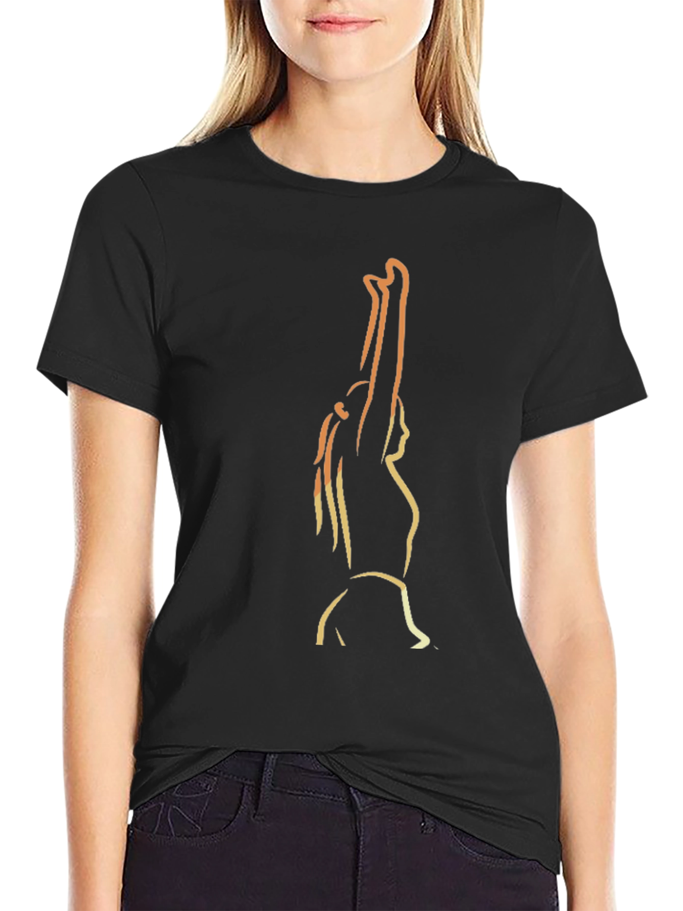 Silhouette Graphic Tee - Black