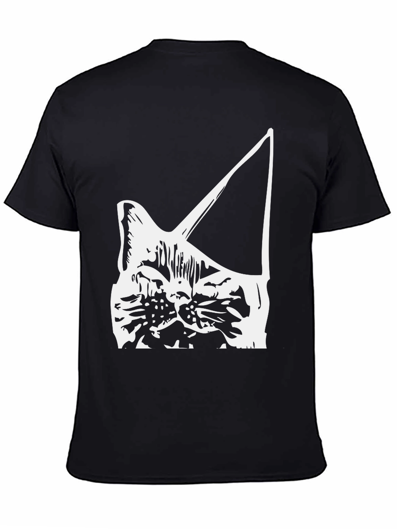 Cat Head Silhouette T-Shirt