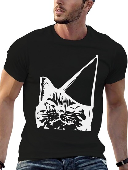 Cat Head Silhouette T-Shirt