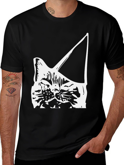 Cat Head Silhouette T-Shirt