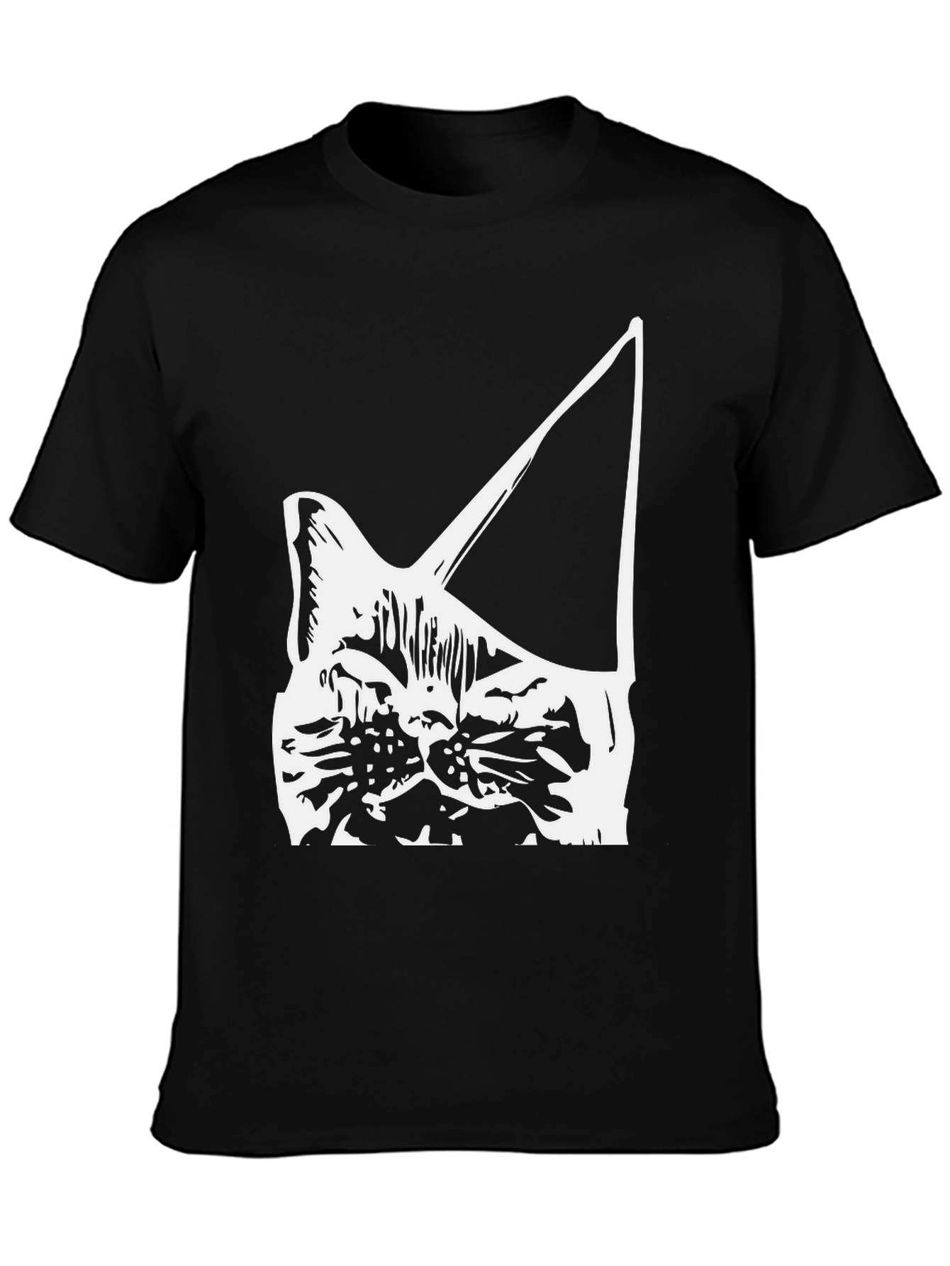 Cat Head Silhouette T-Shirt