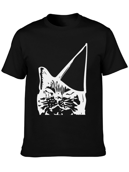 Cat Head Silhouette T-Shirt
