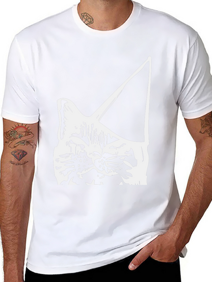 Cat Head Silhouette T-Shirt