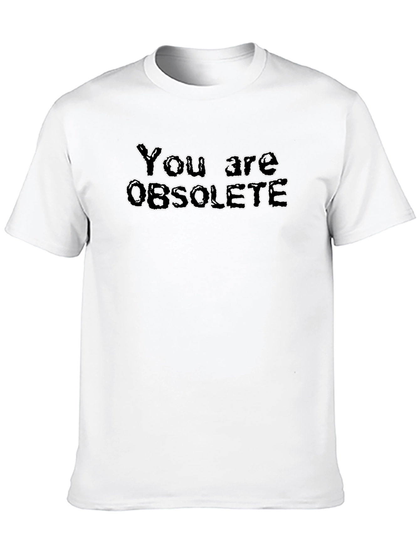 Obsolete Graphic Tee - Black Novelty T-Shirt