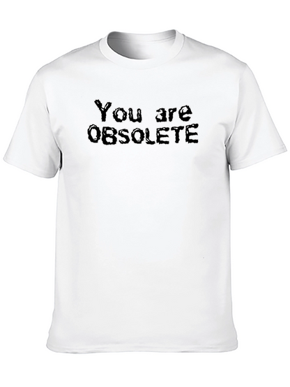 Obsolete Graphic Tee - Black Novelty T-Shirt