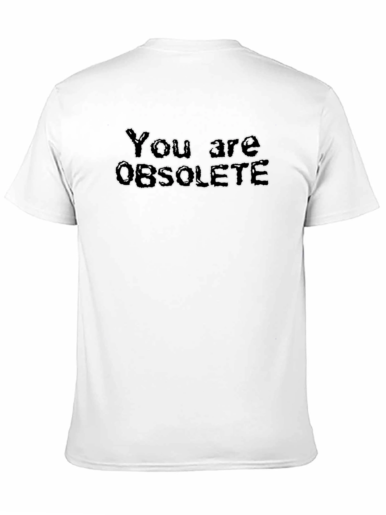 Obsolete Graphic Tee - Black Novelty T-Shirt