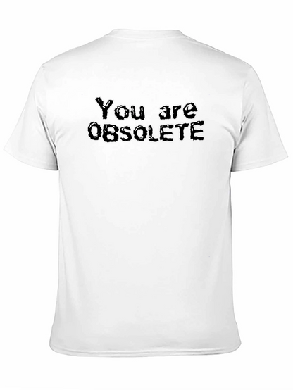 Obsolete Graphic Tee - Black Novelty T-Shirt