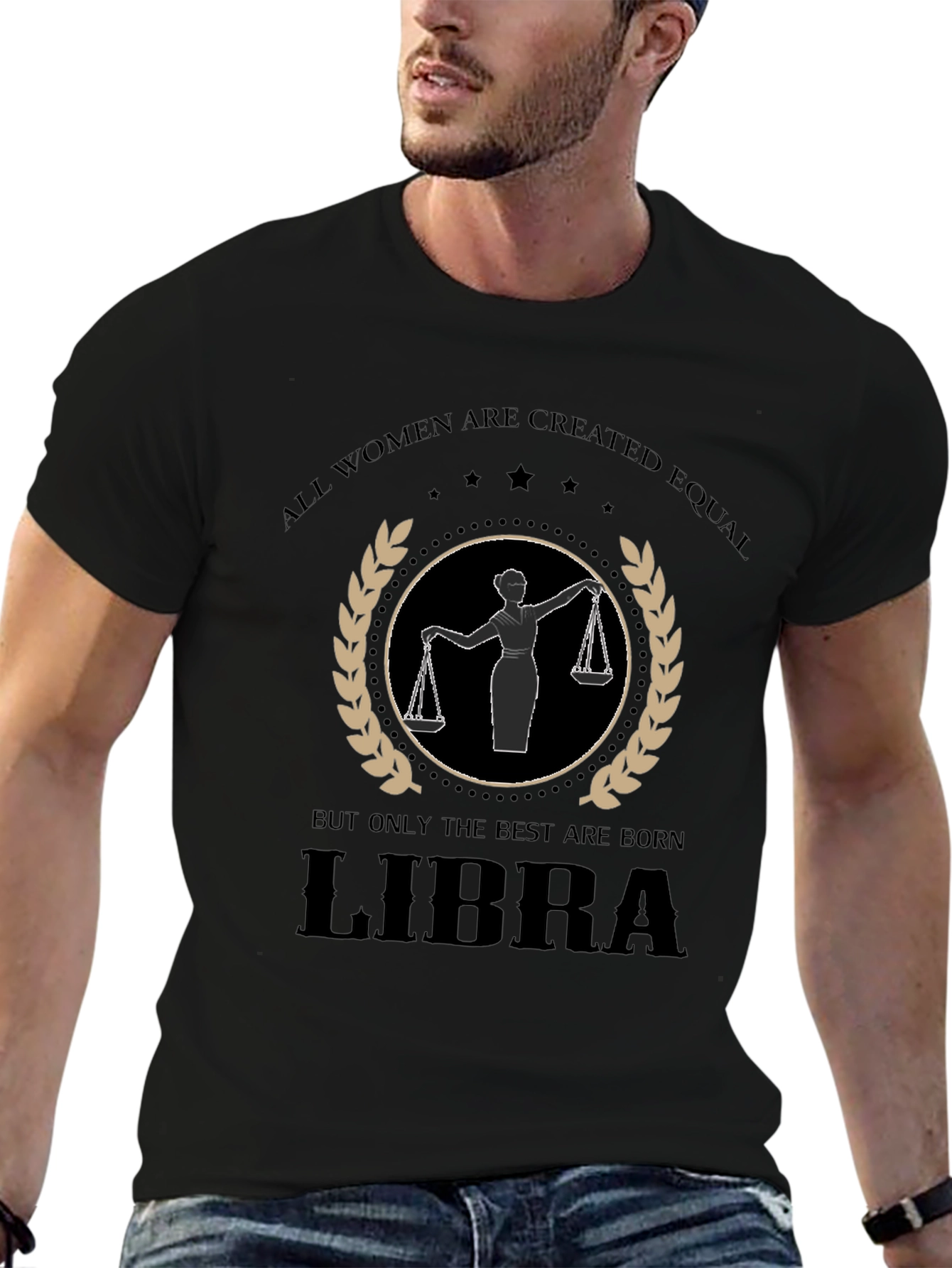 Libra Womens Graphic T-Shirt - Zodiac Birthday Gift