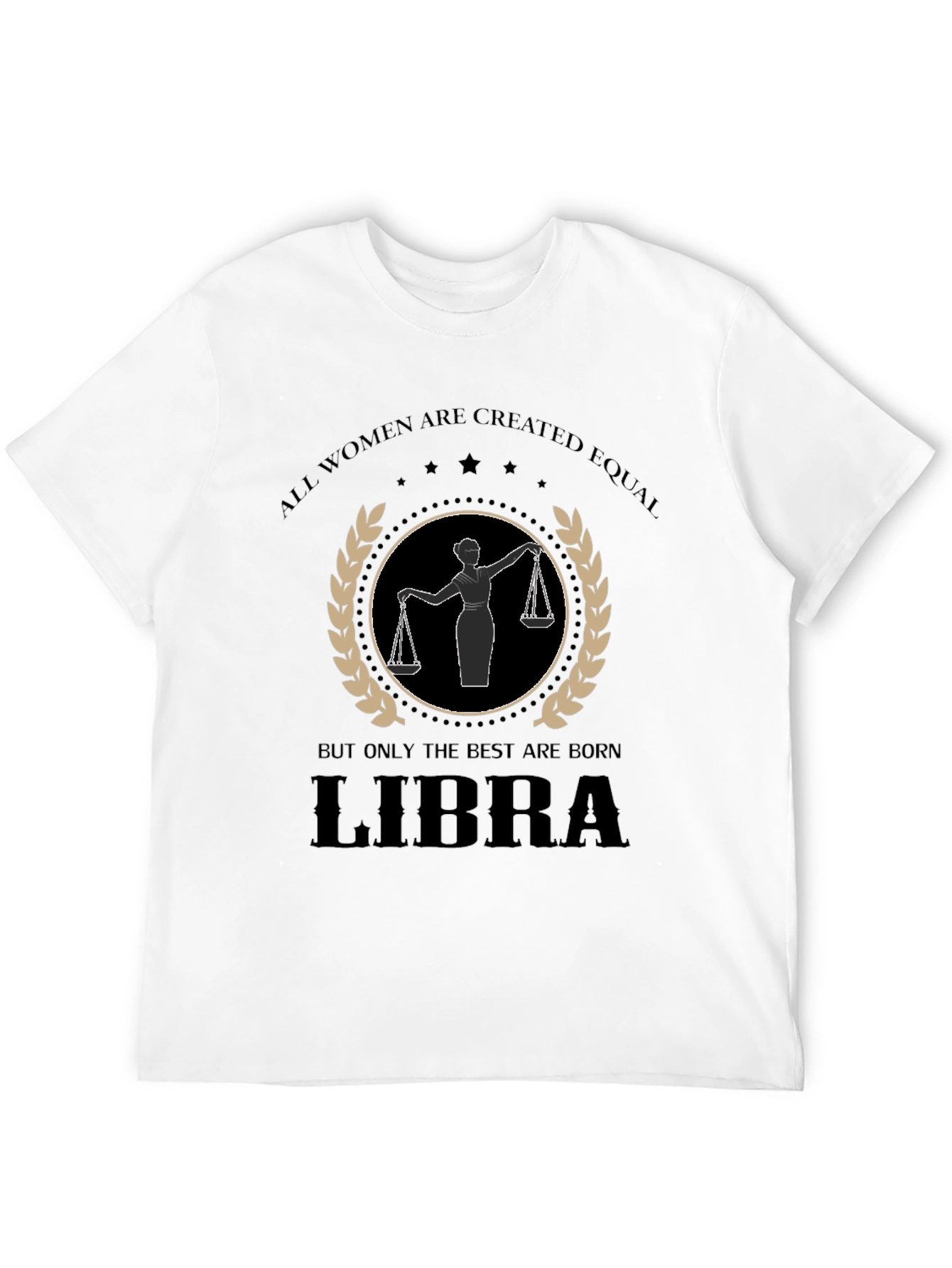 Libra Womens Graphic T-Shirt - Zodiac Birthday Gift