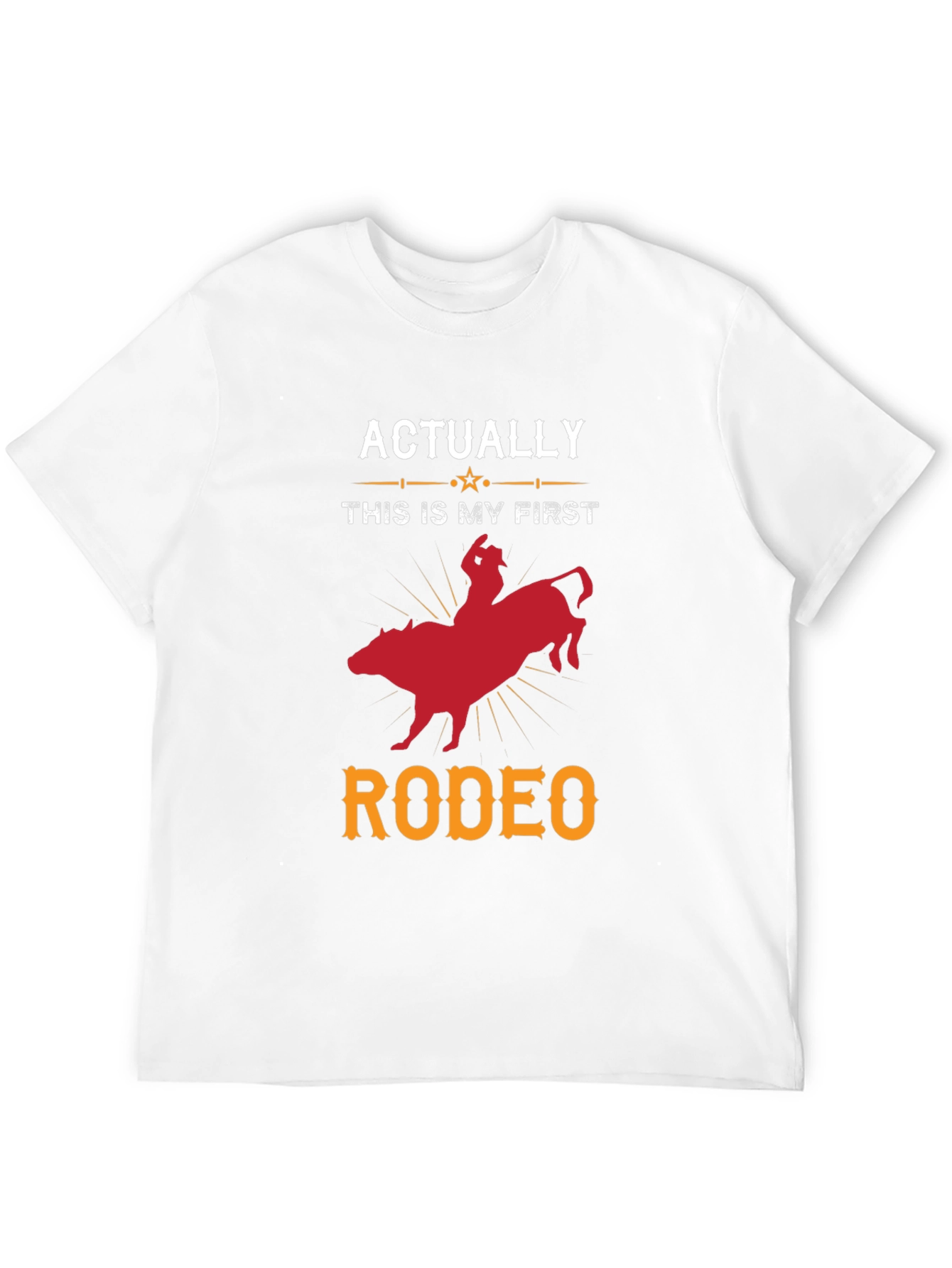 Funny First Rodeo T-Shirt - Bull Riding Tee
