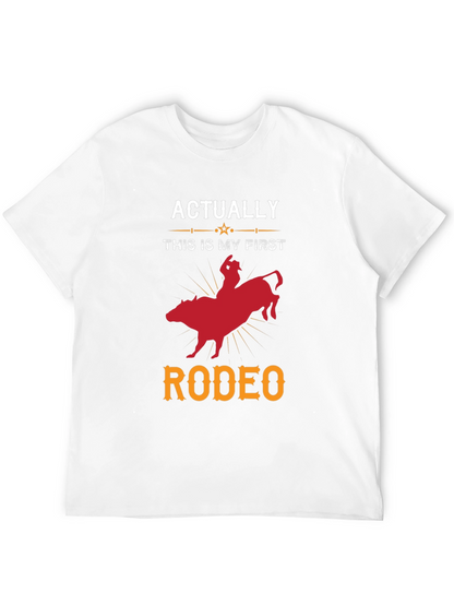 Funny First Rodeo T-Shirt - Bull Riding Tee