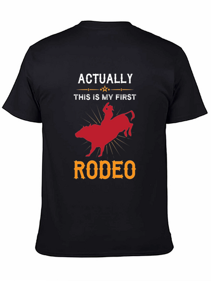 Funny First Rodeo T-Shirt - Bull Riding Tee