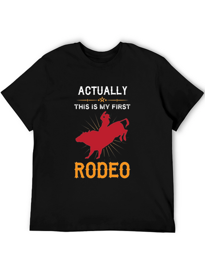 Funny First Rodeo T-Shirt - Bull Riding Tee