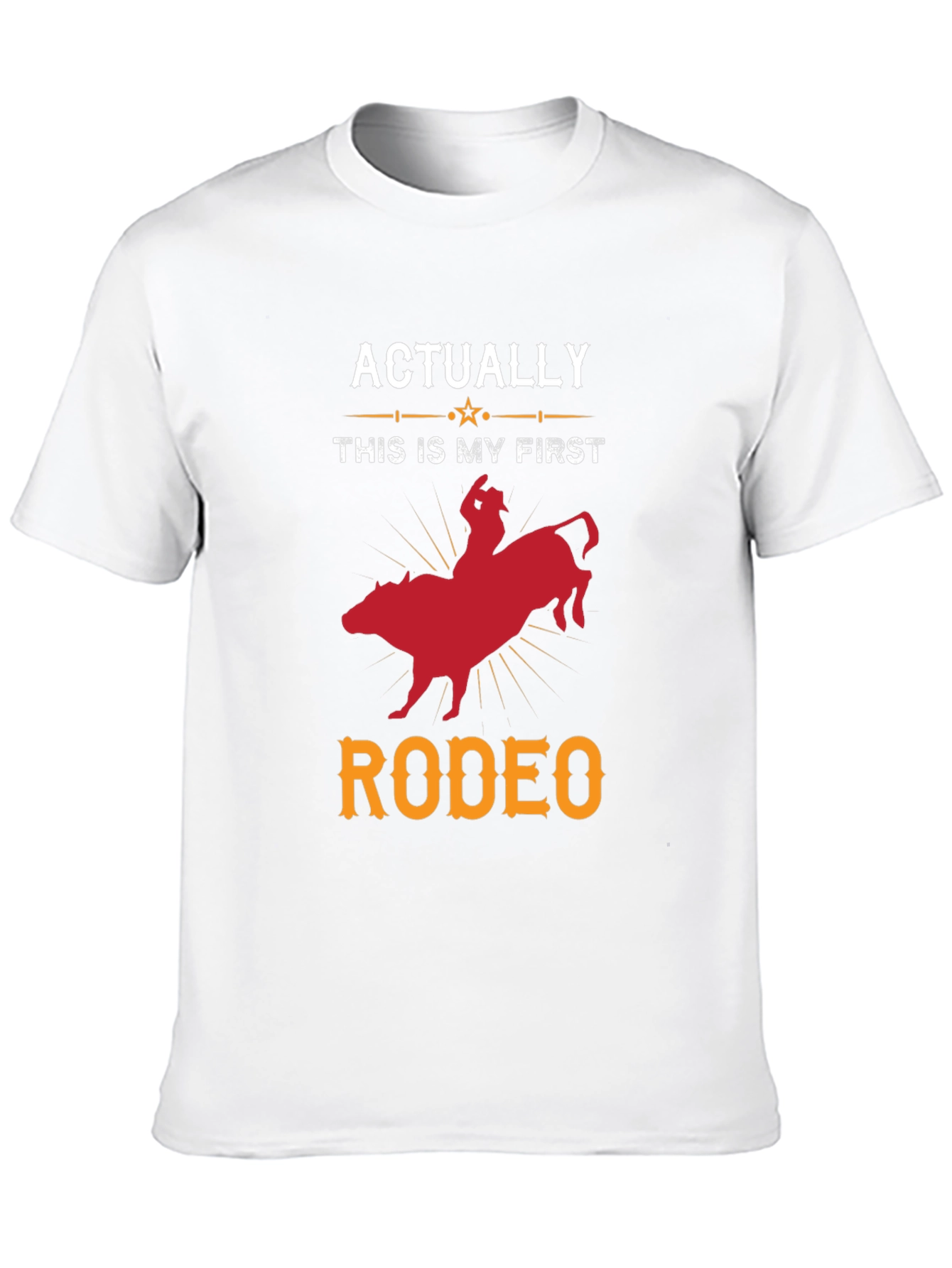 Funny First Rodeo T-Shirt - Bull Riding Tee