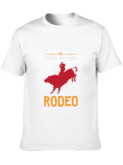 Funny First Rodeo T-Shirt - Bull Riding Tee