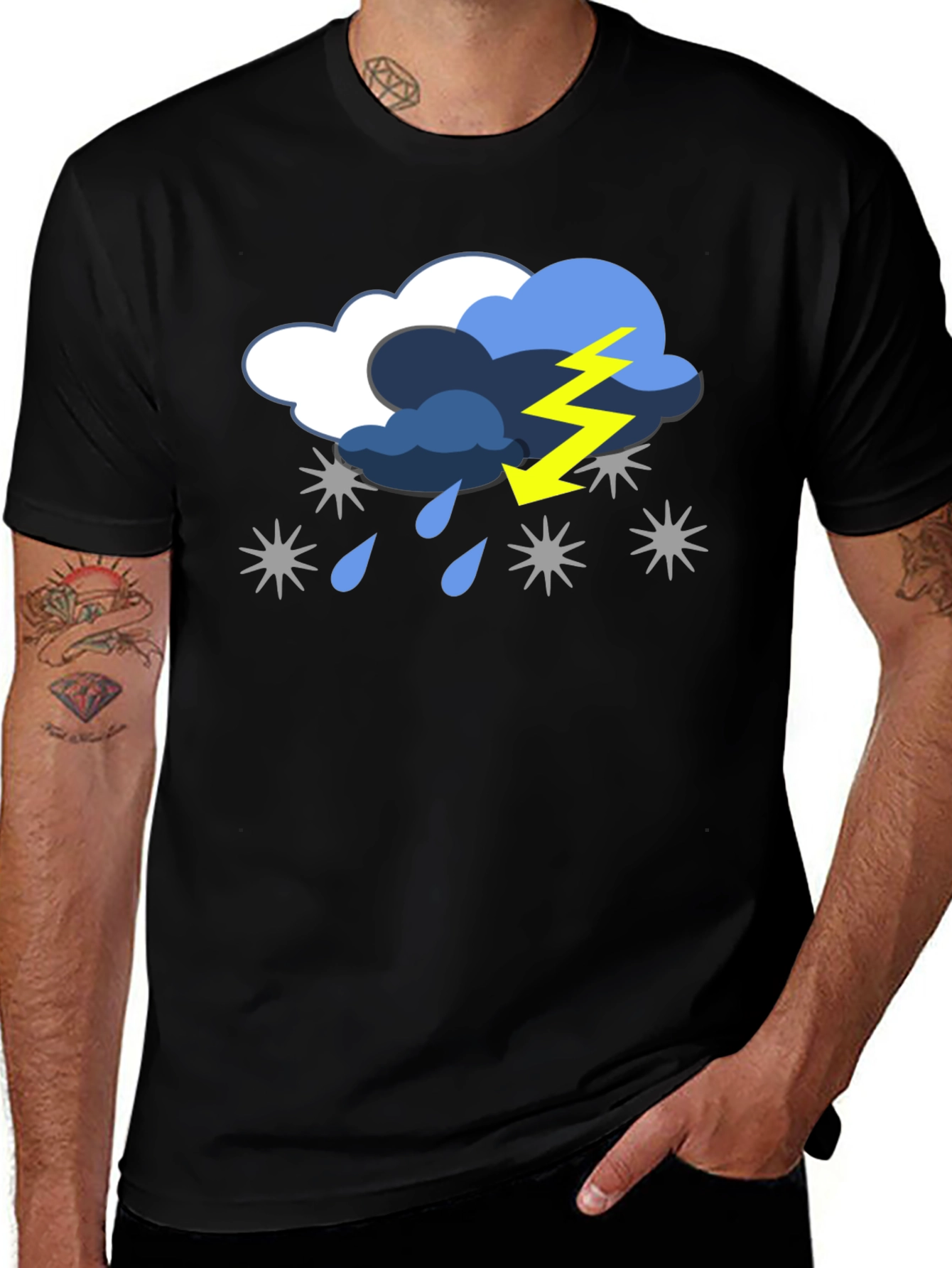 Stormy Weather Graphic Tee - Black T-Shirt