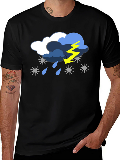 Stormy Weather Graphic Tee - Black T-Shirt