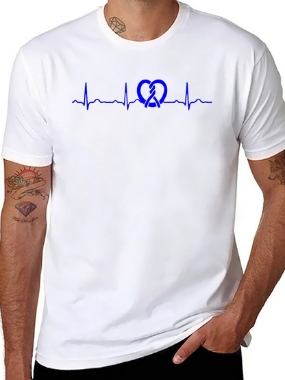 Pretzel Heartbeat Graphic Tee - Stylish Casual Wear