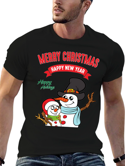 Festive Snowman Holiday T-Shirt