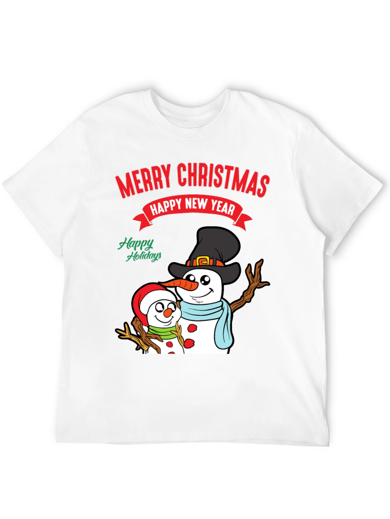 Festive Snowman Holiday T-Shirt