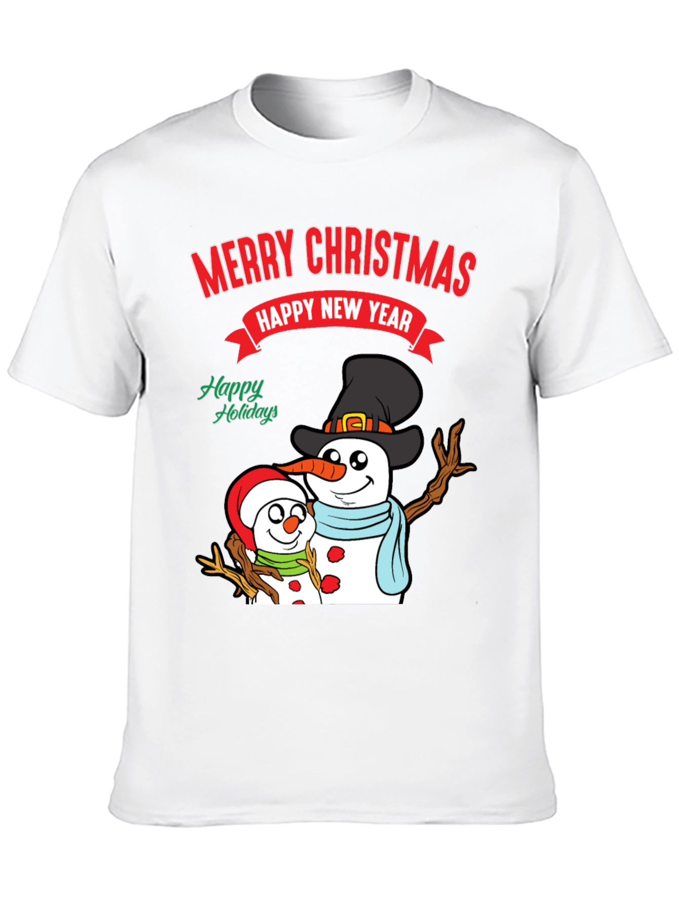 Festive Snowman Holiday T-Shirt