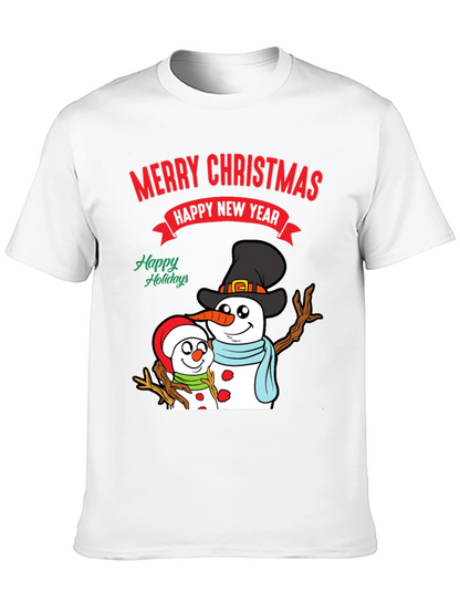 Festive Snowman Holiday T-Shirt