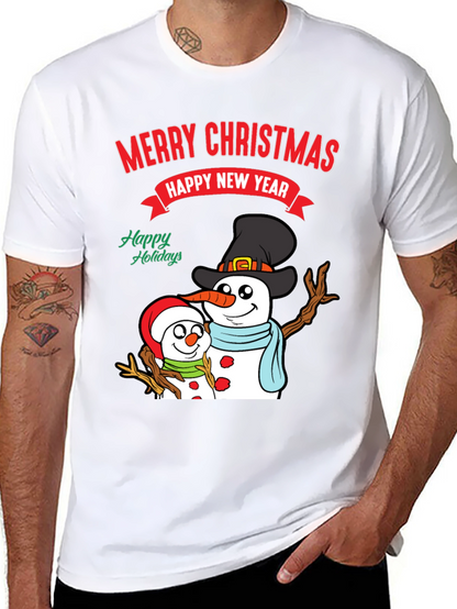 Festive Snowman Holiday T-Shirt
