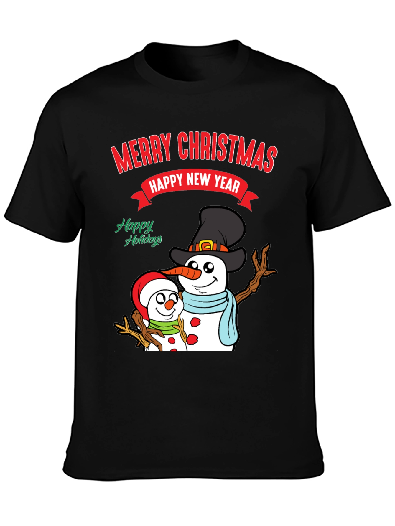 Festive Snowman Holiday T-Shirt