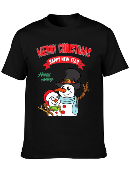 Festive Snowman Holiday T-Shirt