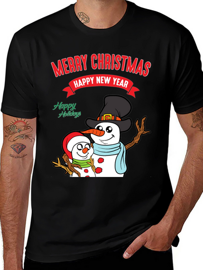 Festive Snowman Holiday T-Shirt