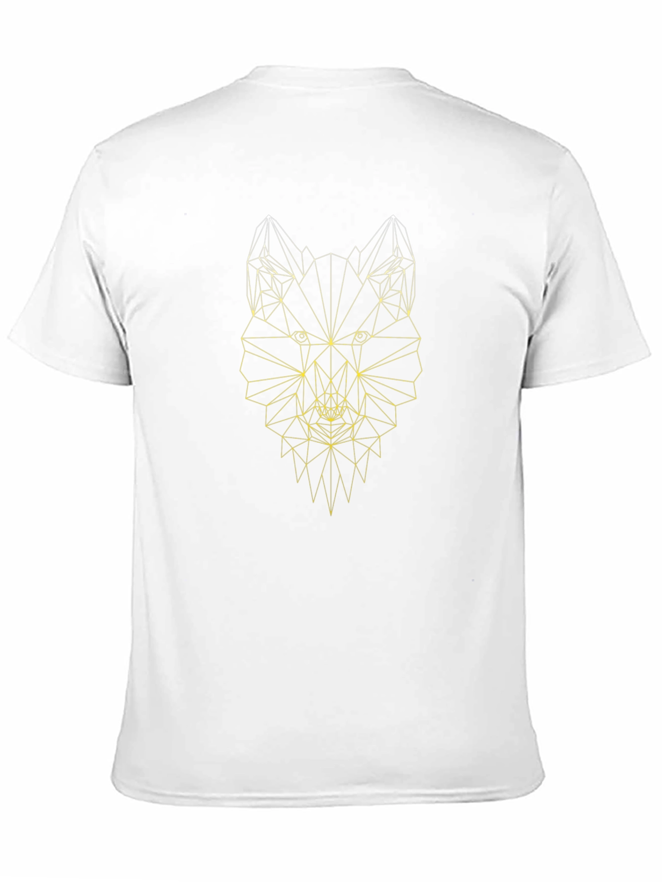 Geometric Wolf Graphic Tee - Modern Design