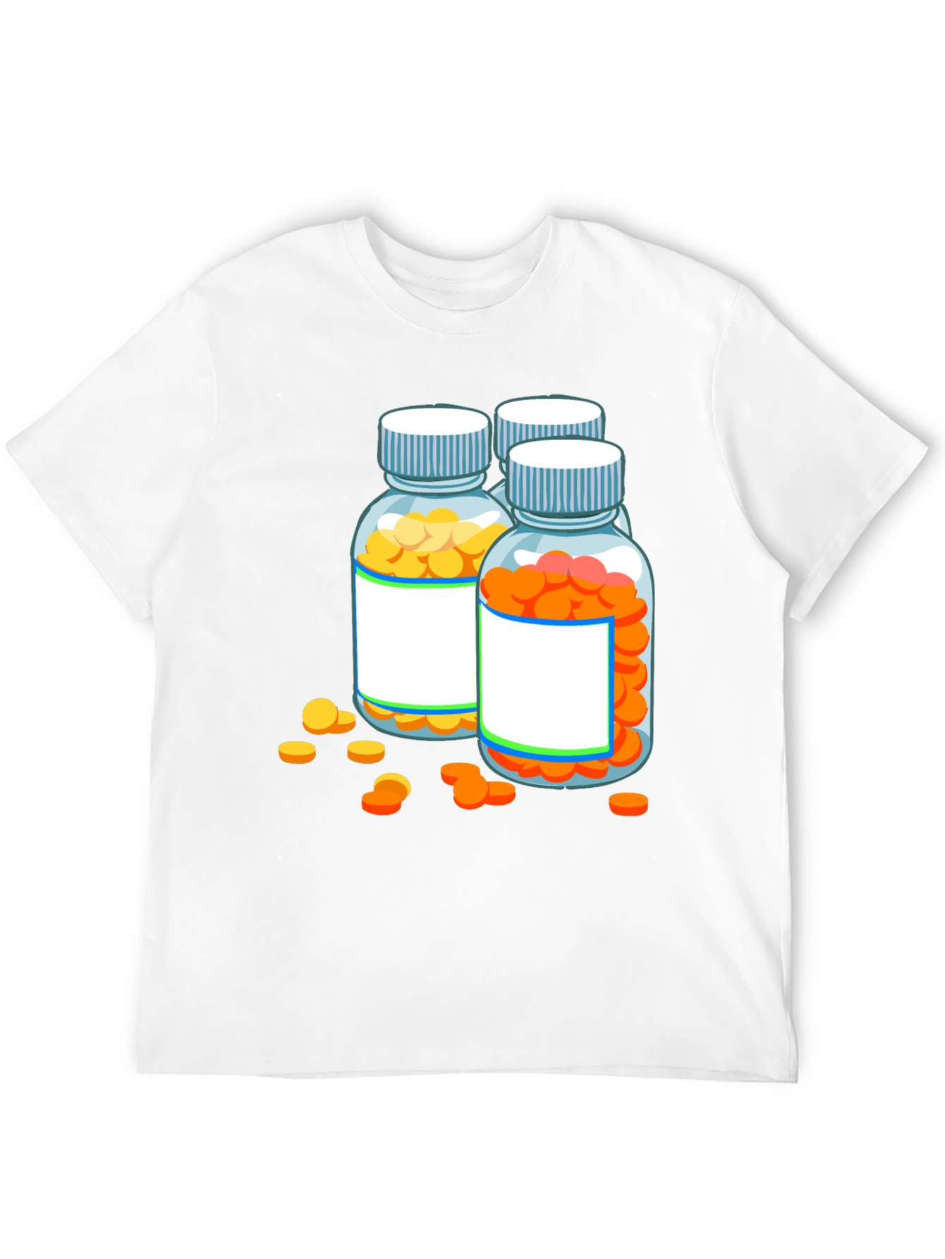 Pill Bottle Graphic Tee - Novelty Doctor Shirt