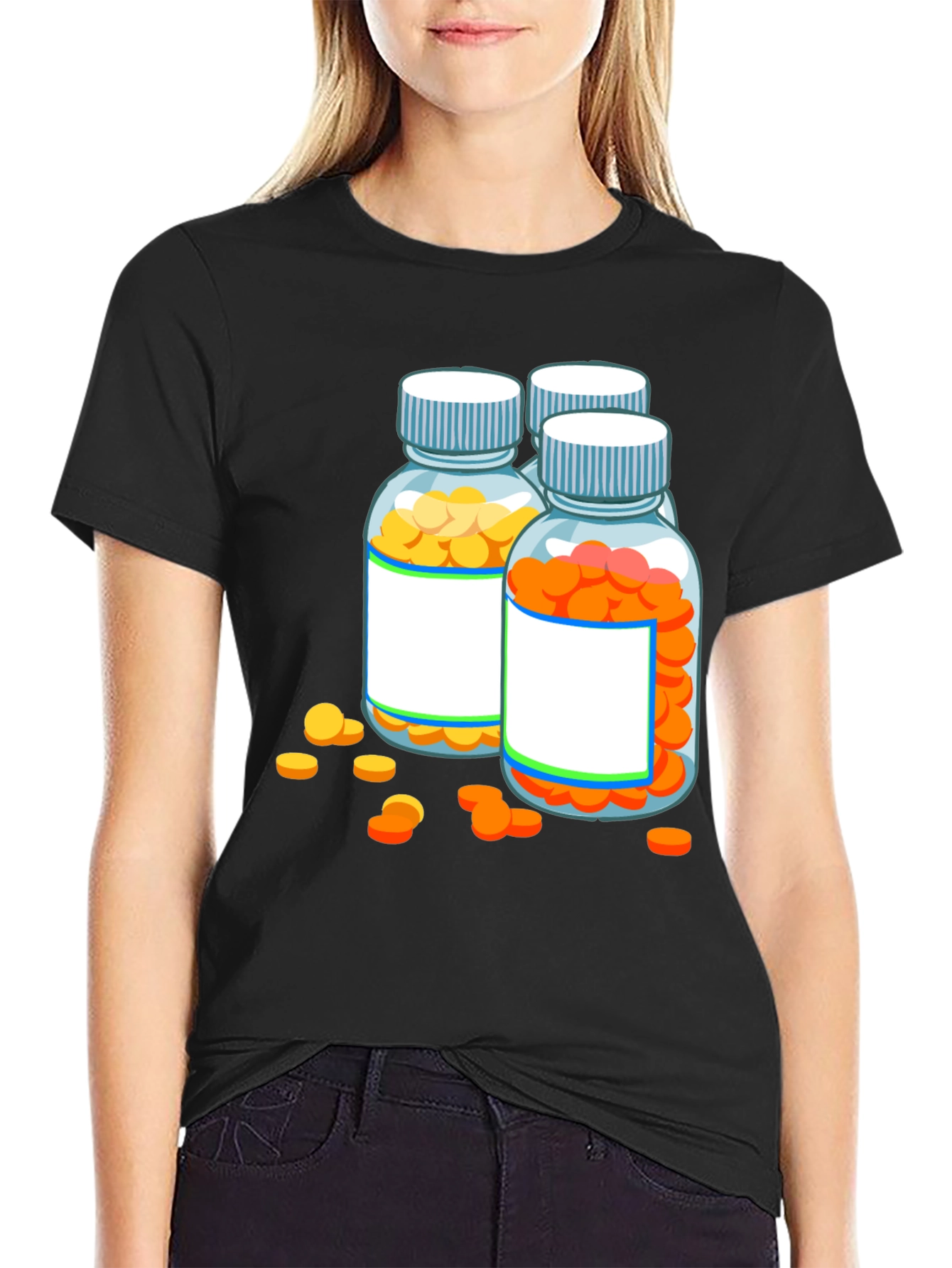 Pill Bottle Graphic Tee - Novelty Doctor Shirt