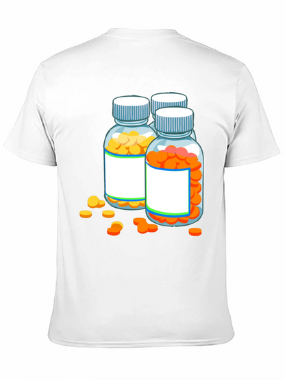Pill Bottle Graphic Tee - Novelty Doctor Shirt