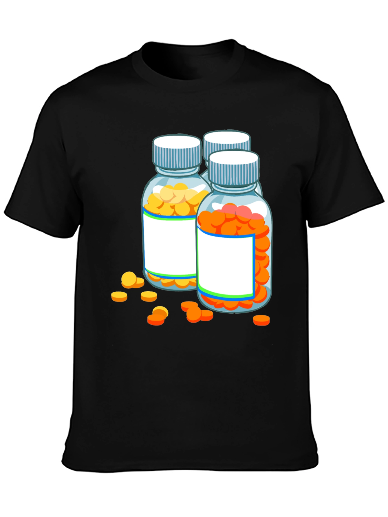 Pill Bottle Graphic Tee - Novelty Doctor Shirt