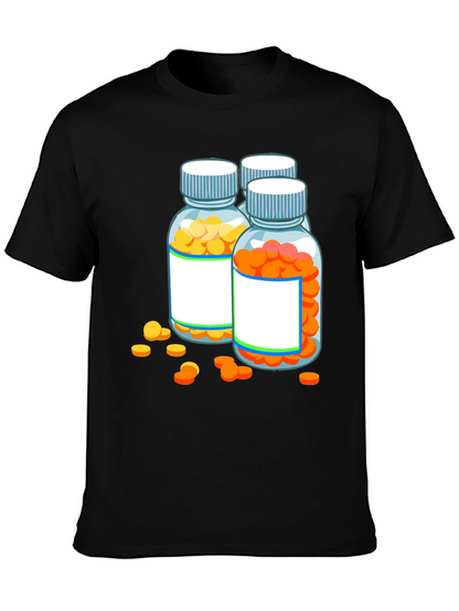 Pill Bottle Graphic Tee - Novelty Doctor Shirt