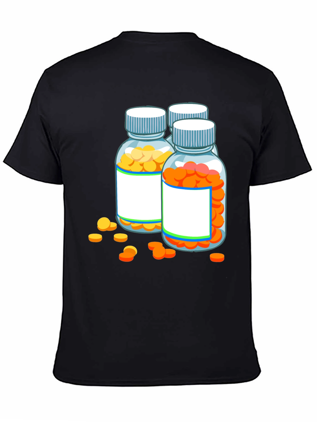 Pill Bottle Graphic Tee - Novelty Doctor Shirt