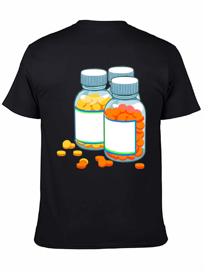 Pill Bottle Graphic Tee - Novelty Doctor Shirt
