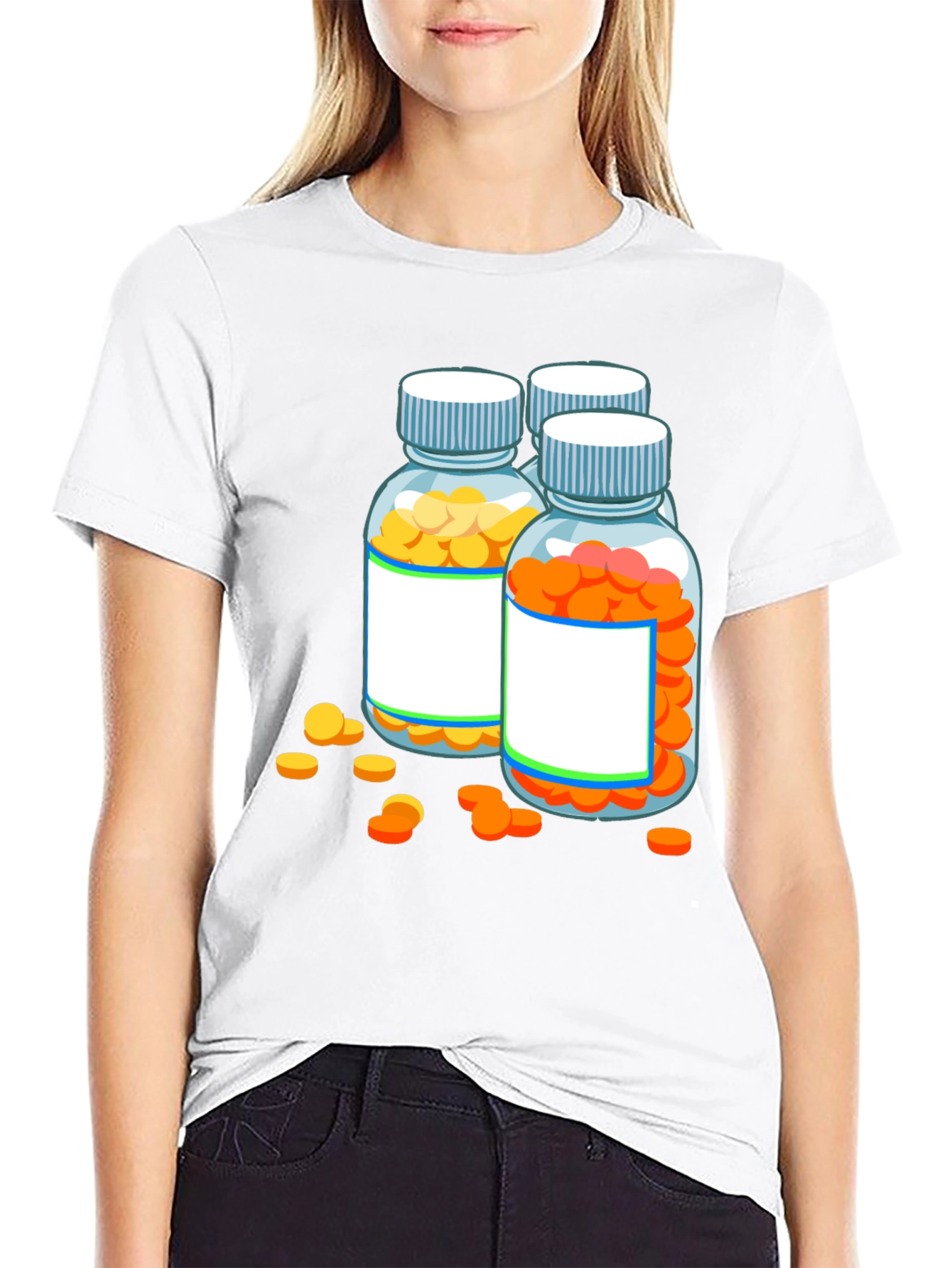 Pill Bottle Graphic Tee - Novelty Doctor Shirt