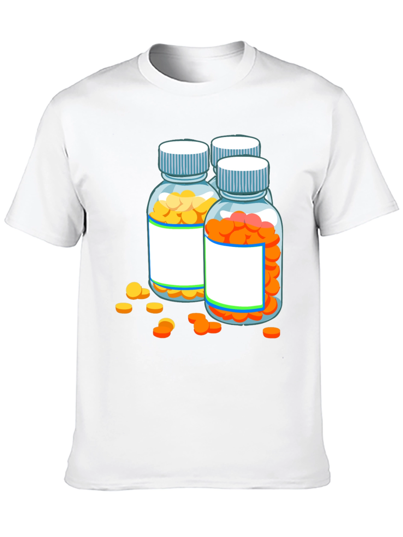Pill Bottle Graphic Tee - Novelty Doctor Shirt