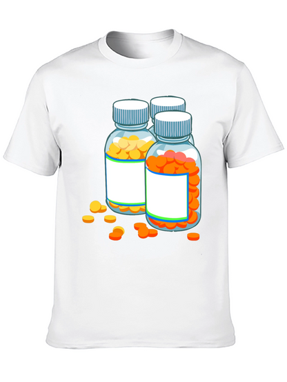 Pill Bottle Graphic Tee - Novelty Doctor Shirt