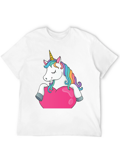 Unicorn Heart Graphic Tee - Black